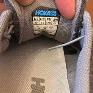 Hoka Humana flow wool dark gray gray sneakers women size 10 thumbnail 7