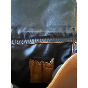 Frye Carmel Brown Genuine Leather Boho Satchel Small Anti Theft Crossbody Bag thumbnail 9