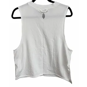 Free People Movement Hot Shot Muscle Tank Top White Women's Size Large thumbnail 2