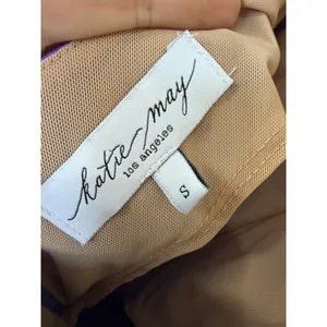 Katie May Robbie Open-Back Halter Jumpsuit Purple Size Small thumbnail 4