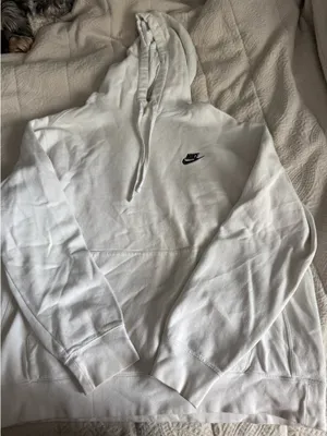 White Nike Hoodie Pullover thumbnail 1