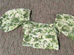 Abercrombie & Fitch Cropped Floral Top thumbnail 1