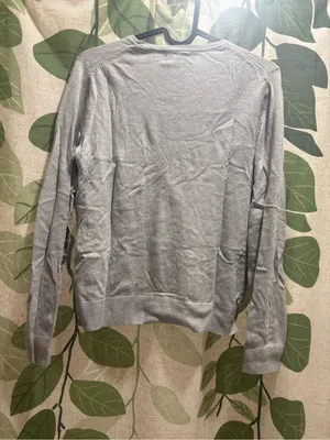 Banana Republic Light Gray Long Sleeve Crewneck Sweater thumbnail 4