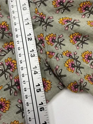 LOFT Beach Floral Linen Cotton Wide Leg Pants Large Petite LP thumbnail 6
