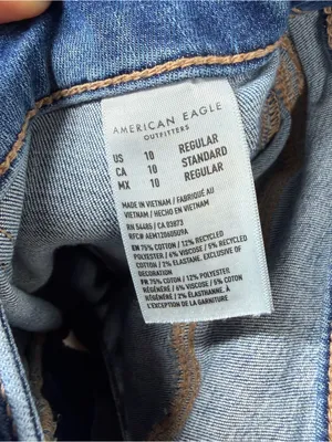 American Eagle Dark Wash Super High Rise Flare Jeans thumbnail 6