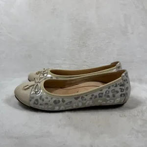 Vionic Minna Ballet Flats Metallic Leopard Print Cream Silver Orthotic Size 7.5 thumbnail 7
