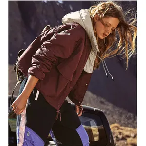 Free People FP Movement Off The Bleachers Coaches Jacket Women’s Small thumbnail 10