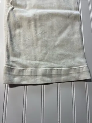 Anthropologie Maeve The Colette High-Rise Wide-Leg Ivory Cream Pants‎ 32 thumbnail 3