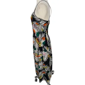 NWT Banana Republic Strappy Pintuck Maxi Dress Tropical Palm Leaf Print‎ Size 0 thumbnail 7