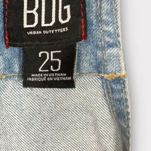 BDG Light Blue Denim Overall Shorts thumbnail 3