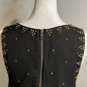 Free People black mini gold beaded dress - 0 thumbnail 6