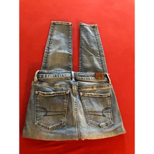 American Eagle Outfitters the luxe jean super hi-rise jegging Size 8 thumbnail 4