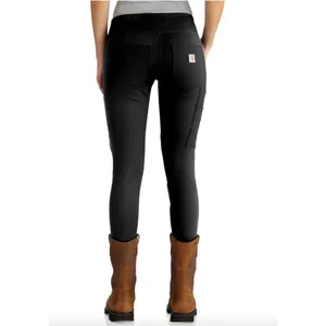 Carhartt Force Utility Black Knit Farm Thick Leggings Size S NWT‎ thumbnail 2