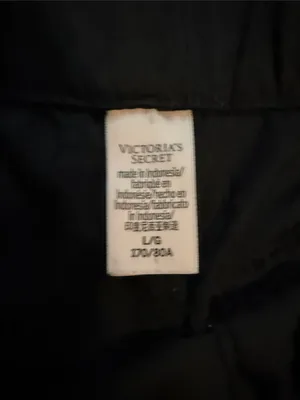 Victoria's Secret Black Satin Cami & Shorts Sleep Set thumbnail 3