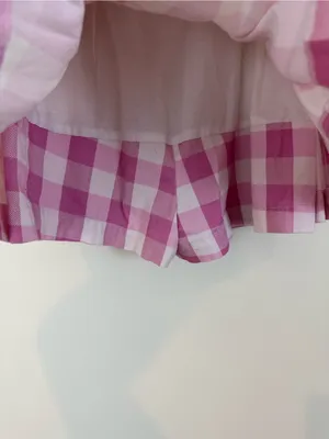 Zara Pink and White Pleated Mini Skirt Skort Size XS Women's thumbnail 5