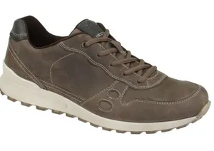 ECCO Sneakers Womens 39 Brown Good Nubuck Leather Lace Up Walking Shoes thumbnail 1