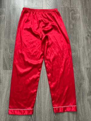 Red Sleepwear Pants Valentines Loungewear Size Medium thumbnail 2