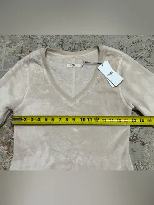 UGG Daisy Cozy Sweater Sweatshirt Fleece Cream Size Small NEW thumbnail 4