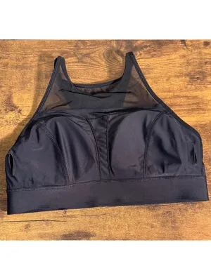 Lululemon Breathe it In Bra, black, size 4 thumbnail 5