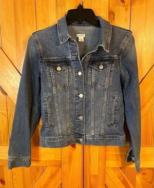 J. CREW Button Down Long Sleeve Jean Jacket Size XS (4484) Blue thumbnail 1