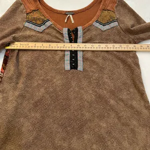 BKE Brown and Orange Long Sleeve Top thumbnail 7