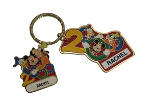 VTG Y2K Disney World Trading Pin Name Tag & Keychain Rachel Souvenir Vintage thumbnail 1