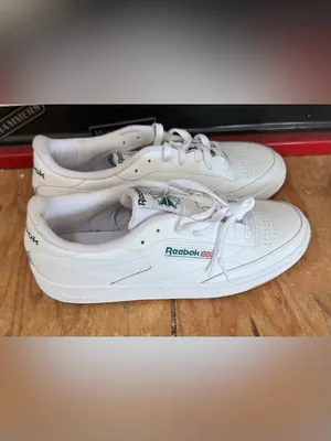 Reebok Club C 85 White Green Sneakers – Women's Size 11 Mens Size 9.5 New thumbnail 3