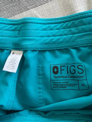 Figs Livingston Basic Scrub Pants Teal Blue Size XL thumbnail 4
