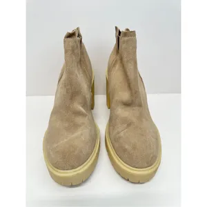 Dolce Vita‎ Leather Boots Waterproof Tan Size 9.5 Block Heel Ankle Booties thumbnail 4