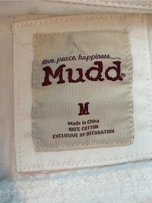Mudd White Denim Crochet Lace Back Button Vest Size Medium 100% Cotton thumbnail 8
