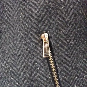 Nautica Grey Herringbone Wool Blend Zip Up Winter Coat thumbnail 5