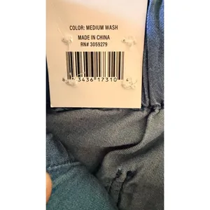 TXS by Thread & Supply Wide Leg Crop Pants Medium Wash Lyocell Size L NWT thumbnail 6