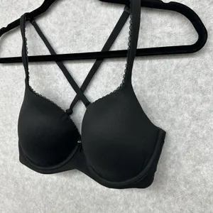 Victoria’s Secret Body by Victoria Black Lined Demi Underwire Bra 36D thumbnail 2