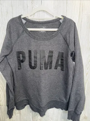 Puma Charcoal Gray Logo Pullover thumbnail 1