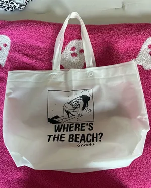 Snooki white tote bag #beachy #summer thumbnail 1