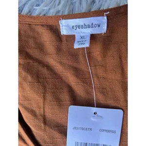 Eyeshadow Womens Top‎ Xl Wild Soul Copperfigg thumbnail 3