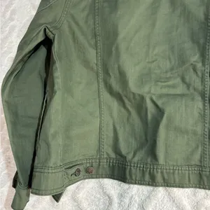 Old navy green cargo jacket large runs very small thumbnail 5