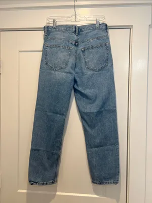 Everlane O-S Boyfriend Straight Light Blue Denim Jeans size 27. thumbnail 6