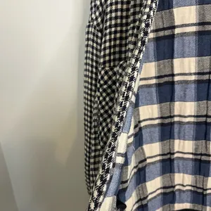 Zara Gingham plaid Gauzy Oversized Shacket Button Up Small thumbnail 4