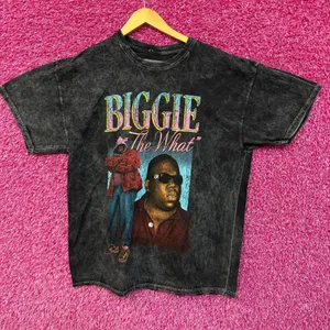 Notorious B.I.G. The What mineral wash Rap shirt size XL thumbnail 1