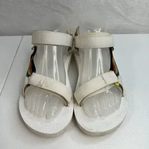 Teva‎ Size 7 Sandals Original Universal Pride White Rainbow 1125890 Adjustable thumbnail 5
