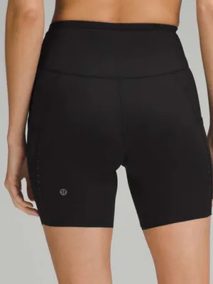 Lululemon Fast and Free High-Rise Shorts biker 6" Pockets waisted running thumbnail 1