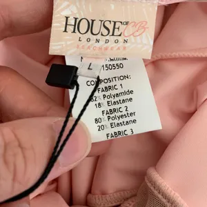 NWT House of CB Seychelles‎ Padded Swimsuit in Blush Pink thumbnail 12