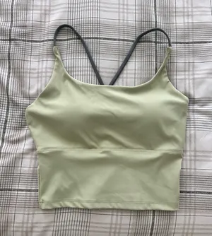 Green workout tank top Size M thumbnail 3