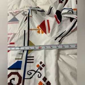 Aztec Patterned White Maxi Dress thumbnail 15
