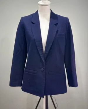 SALE! Navy Vintage Impressions Single-Button Blazer Size 10 EUC thumbnail 1