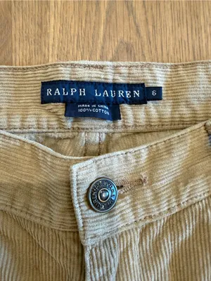 Ralph Lauren Tan Corduroy Boot-Cut Pants thumbnail 5