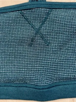 PINK VICTORIA’S SECRET Cotton Dorm Shine Green Waffle Knit Bralette Boyshorts M thumbnail 7