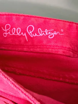 Lilly Pulitzer Worth Pink Straight Jeans size 12 thumbnail 8
