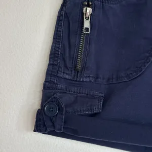 Vintage Y2K Unionbay 100% Cotton Cargo Shorts S Low Rise Navy Utility Gorpcore thumbnail 6